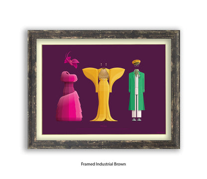 Pose - 3 Characters  Fred Birchal Art Print