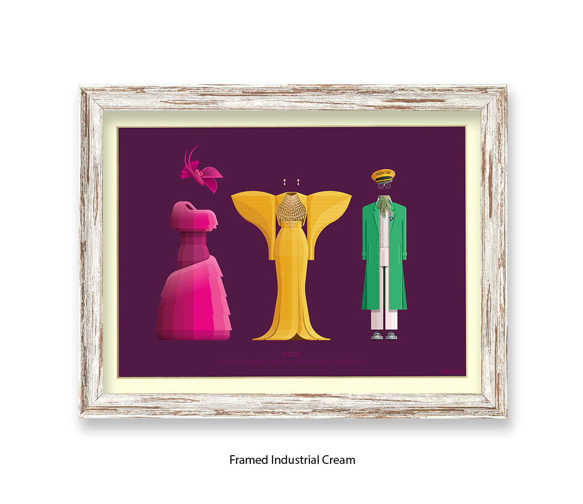 Pose - 3 Characters  Fred Birchal Art Print