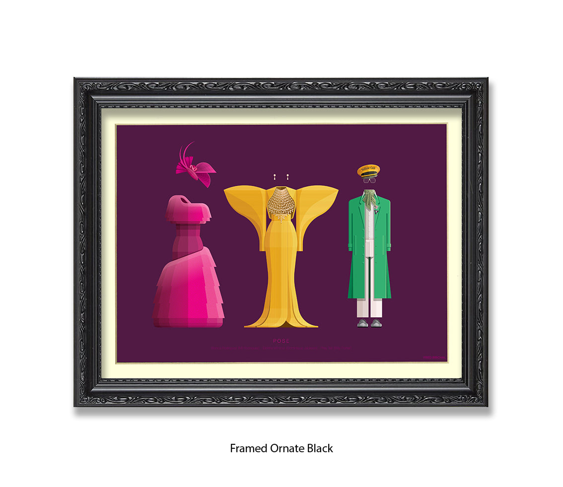 Pose - 3 Characters  Fred Birchal Art Print