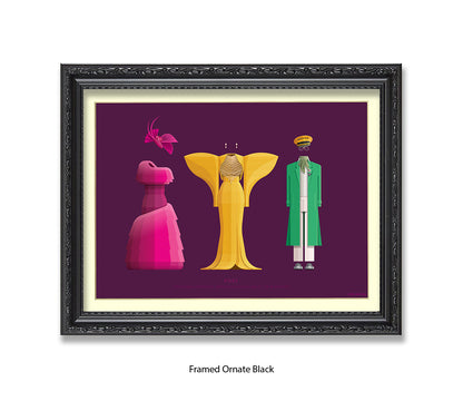 Pose - 3 Characters  Fred Birchal Art Print