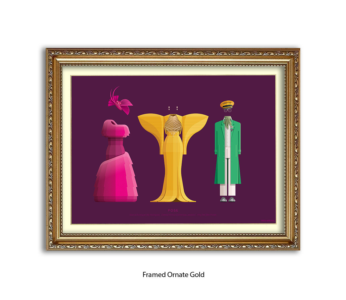 Pose - 3 Characters  Fred Birchal Art Print