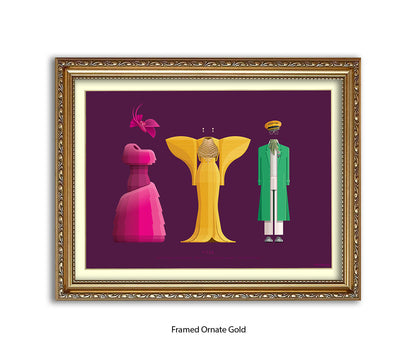 Pose - 3 Characters  Fred Birchal Art Print
