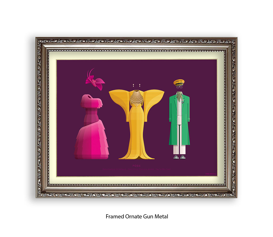 Pose - 3 Characters  Fred Birchal Art Print