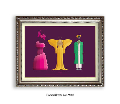 Pose - 3 Characters  Fred Birchal Art Print