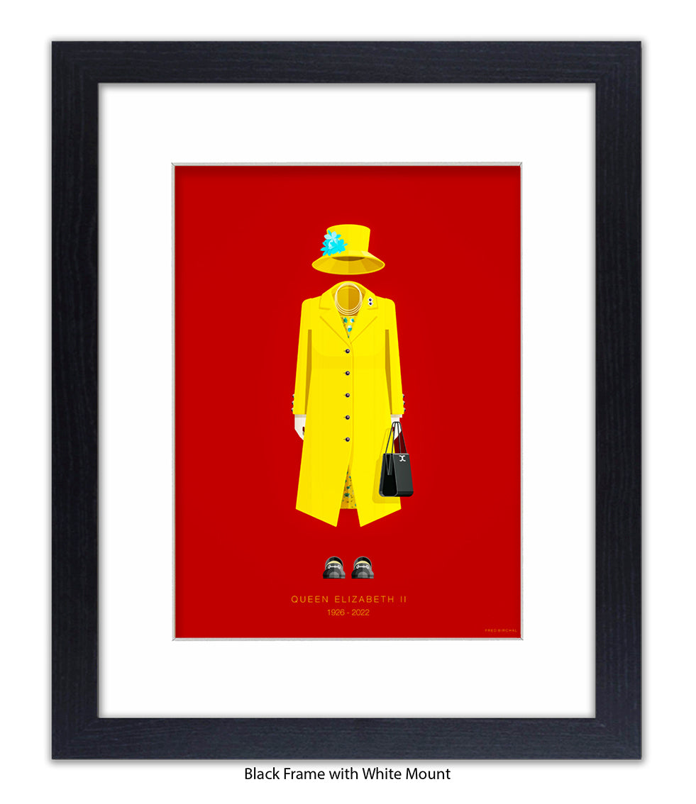 Queen Elizabeth II - Fred Birchal Art Print
