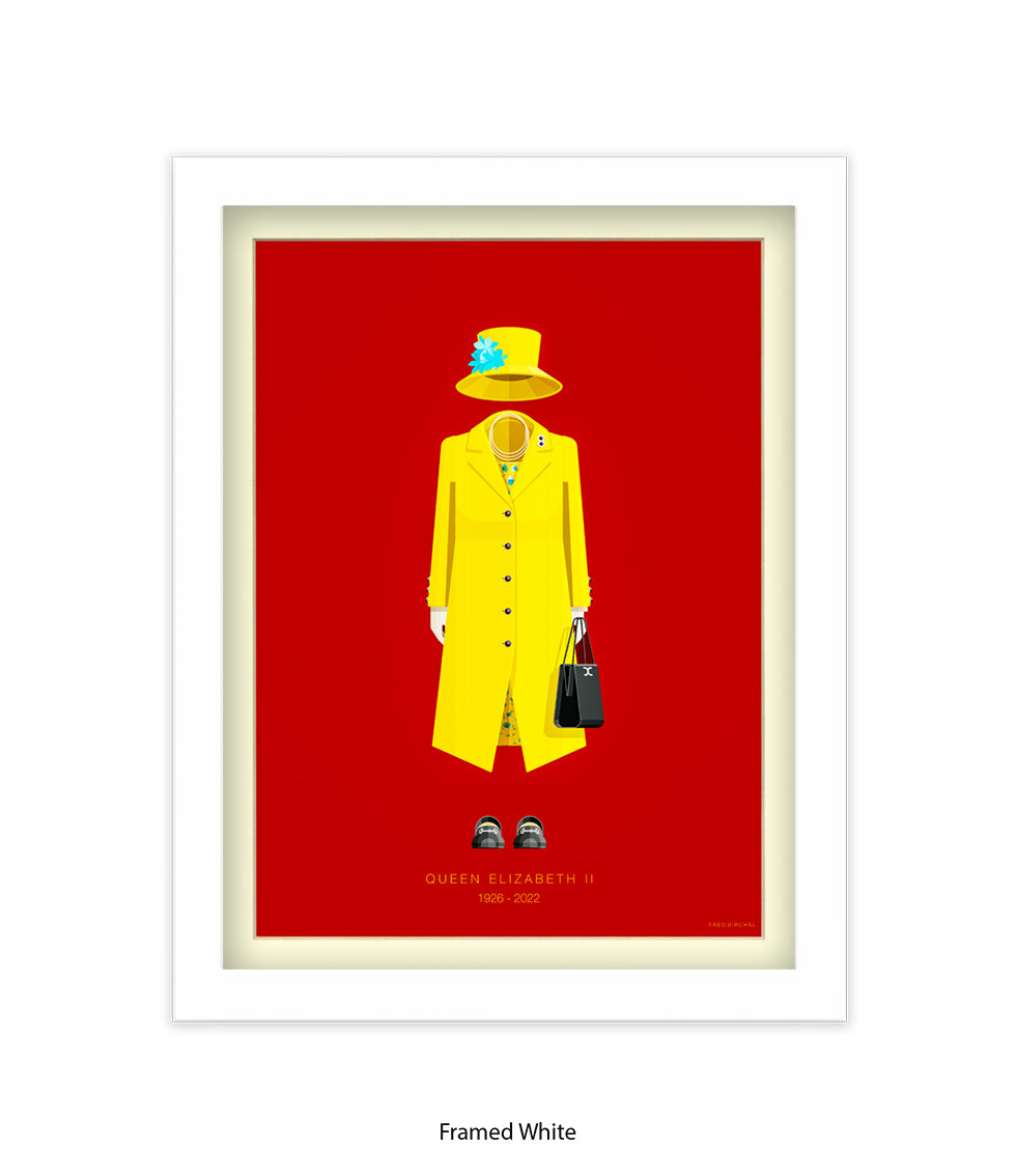 Queen Elizabeth II - Fred Birchal Art Print