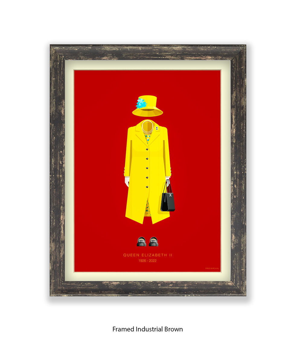 Queen Elizabeth II - Fred Birchal Art Print