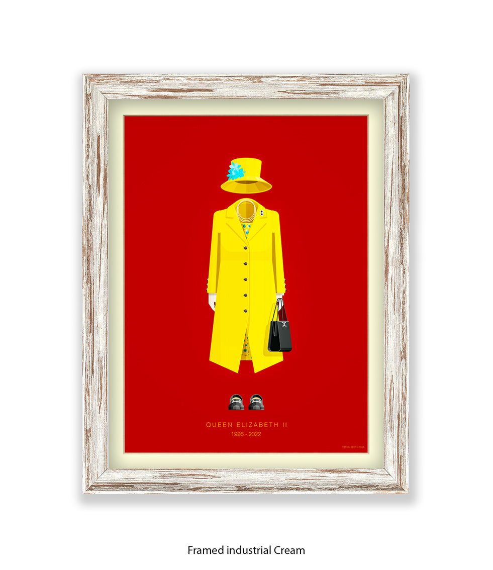 Queen Elizabeth II - Fred Birchal Art Print
