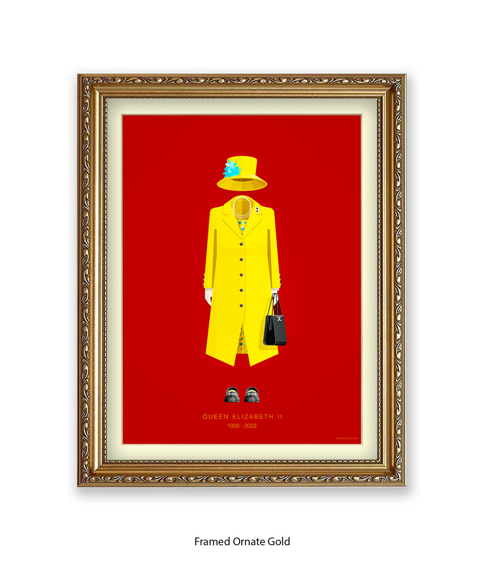 Queen Elizabeth II - Fred Birchal Art Print
