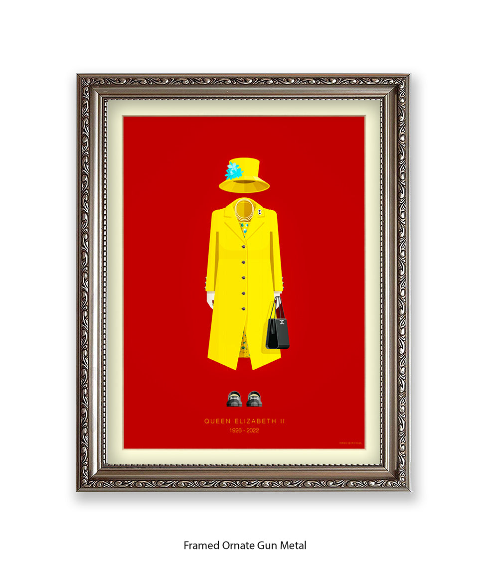 Queen Elizabeth II - Fred Birchal Art Print