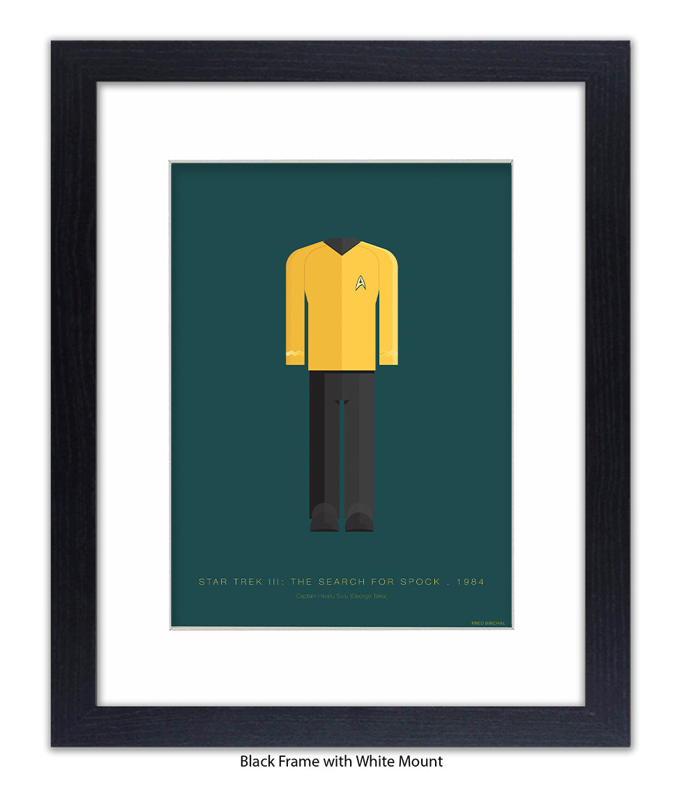 Star Trek III Captain Hikaru Yellow Top Fred Birchal Art Print