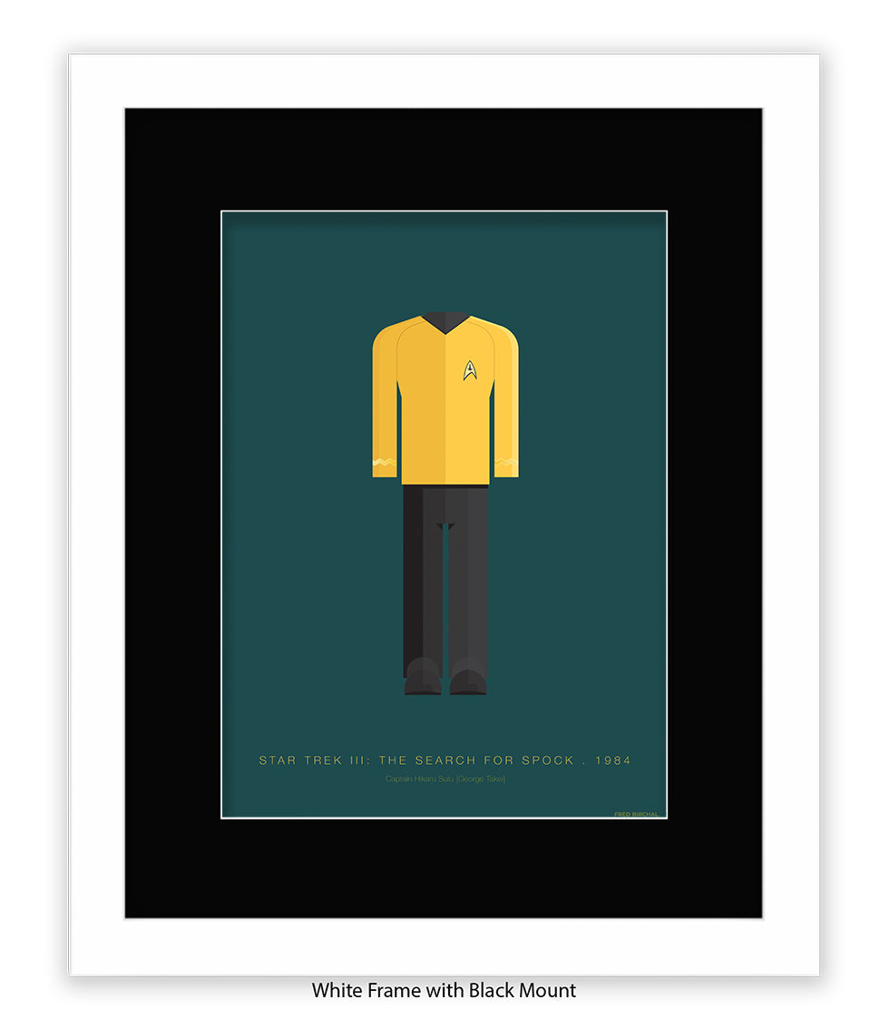 Star Trek III Captain Hikaru Yellow Top Fred Birchal Art Print
