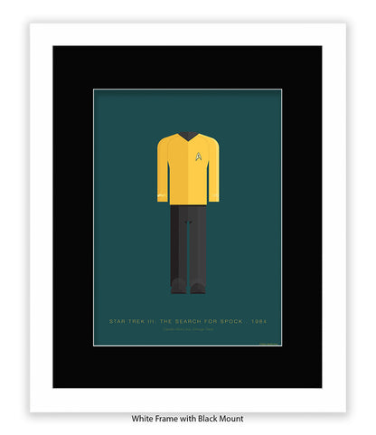 Star Trek III Captain Hikaru Yellow Top Fred Birchal Art Print