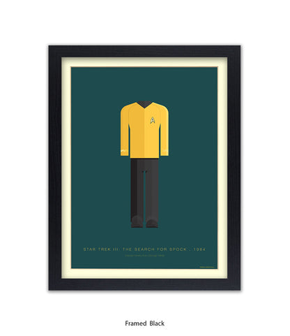 Star Trek III Captain Hikaru Yellow Top Fred Birchal Art Print
