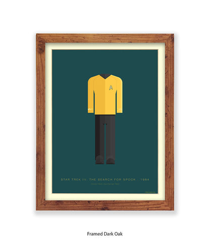 Star Trek III Captain Hikaru Yellow Top Fred Birchal Art Print
