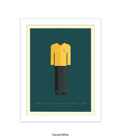 Star Trek III Captain Hikaru Yellow Top Fred Birchal Art Print