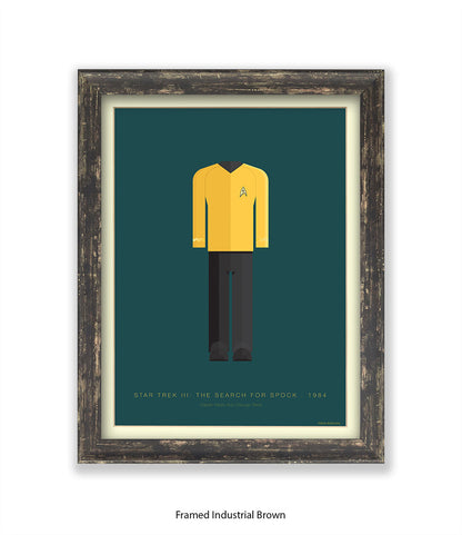 Star Trek III Captain Hikaru Yellow Top Fred Birchal Art Print