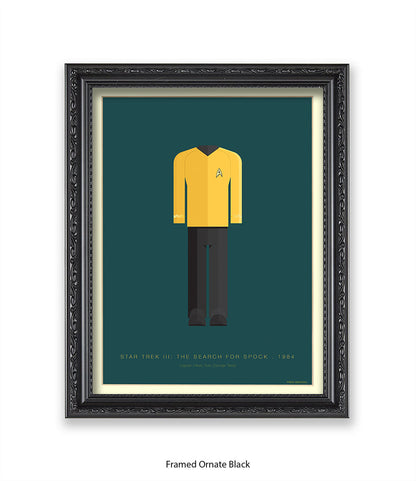 Star Trek III Captain Hikaru Yellow Top Fred Birchal Art Print