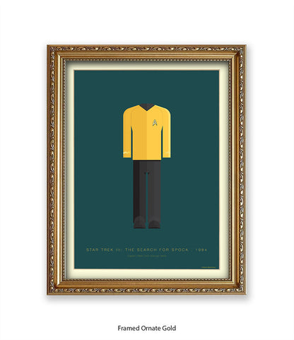 Star Trek III Captain Hikaru Yellow Top Fred Birchal Art Print
