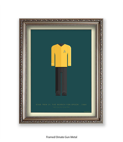 Star Trek III Captain Hikaru Yellow Top Fred Birchal Art Print