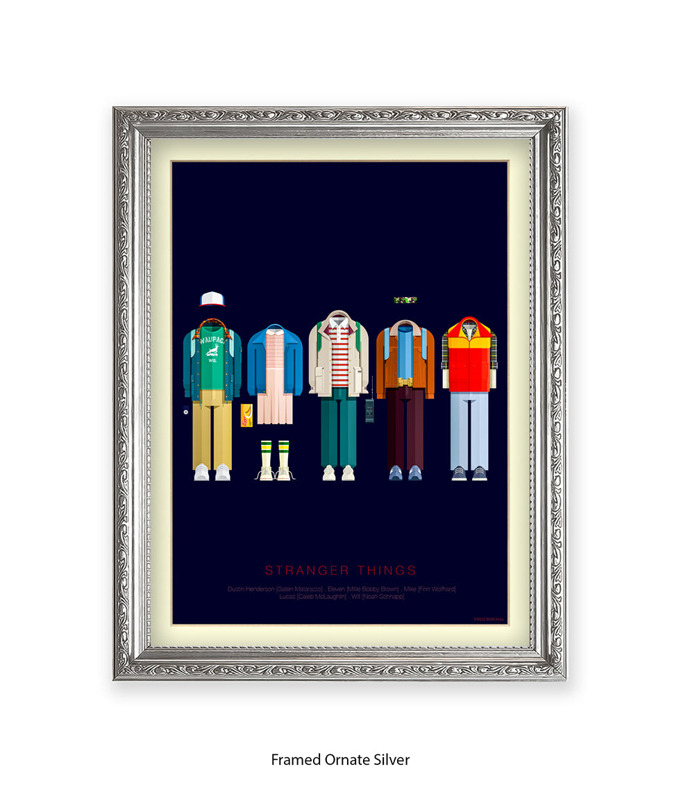 Stranger Things Birchal Art Print