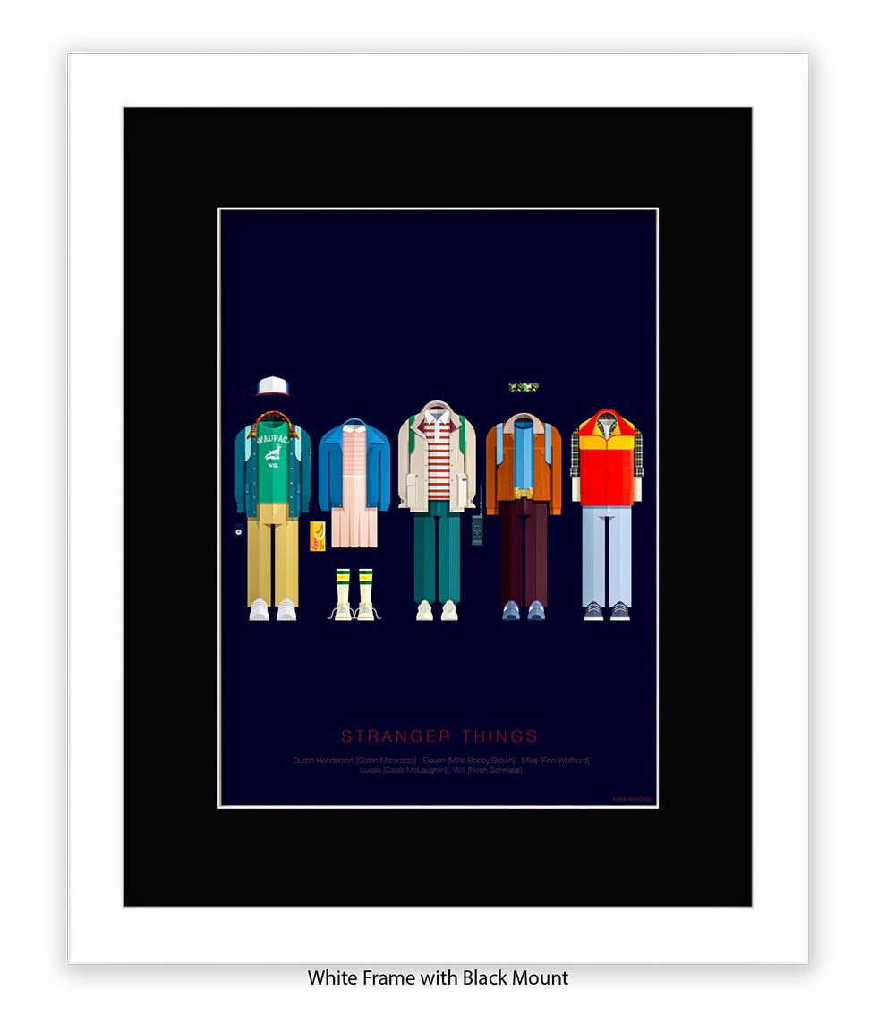 Stranger Things Birchal Art Print