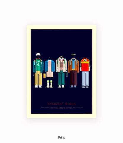 Stranger Things Birchal Art Print