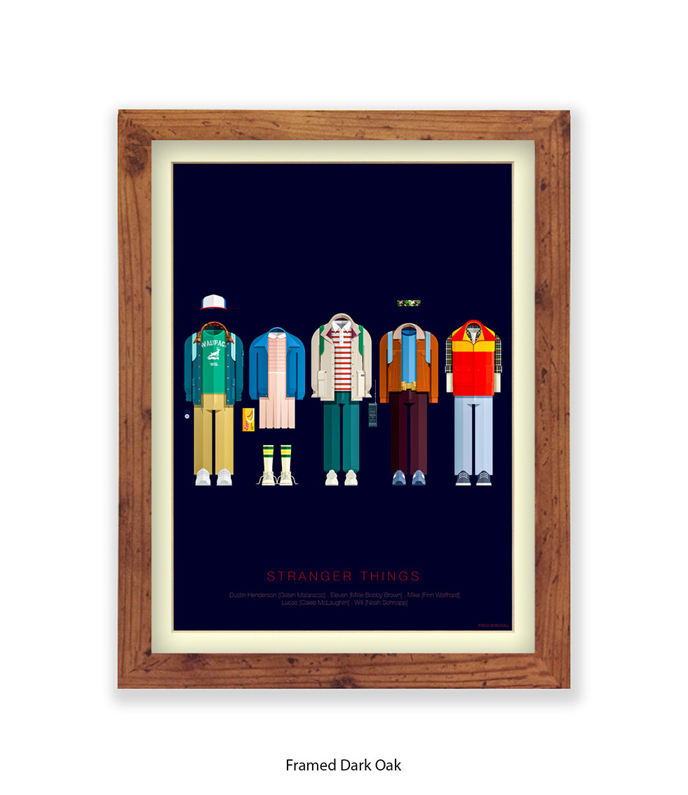 Stranger Things Birchal Art Print