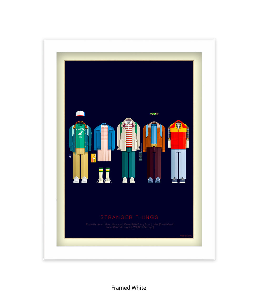 Stranger Things Birchal Art Print