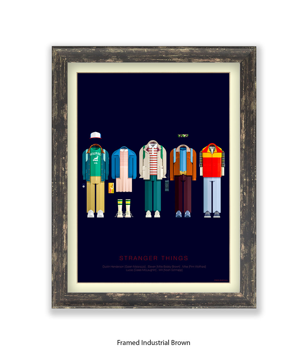 Stranger Things Birchal Art Print