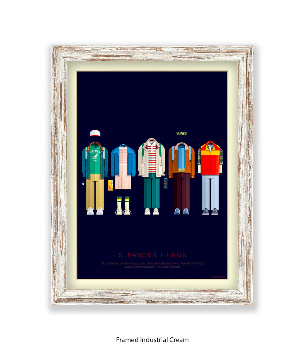Stranger Things Birchal Art Print