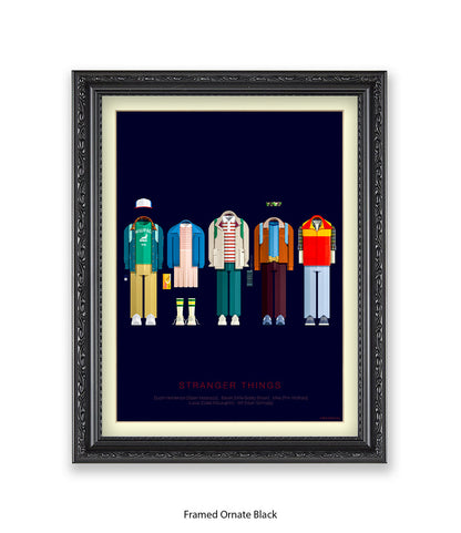 Stranger Things Birchal Art Print