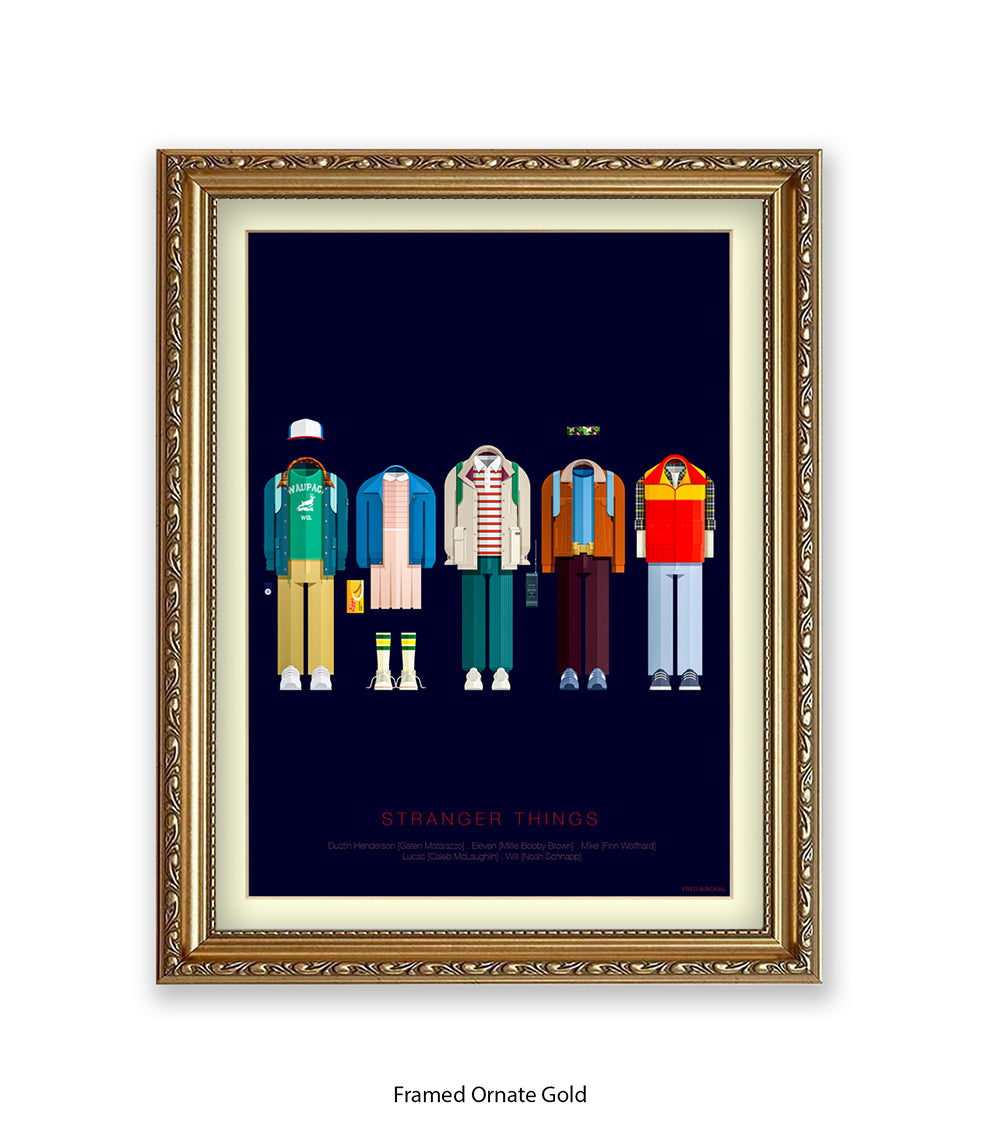 Stranger Things Birchal Art Print