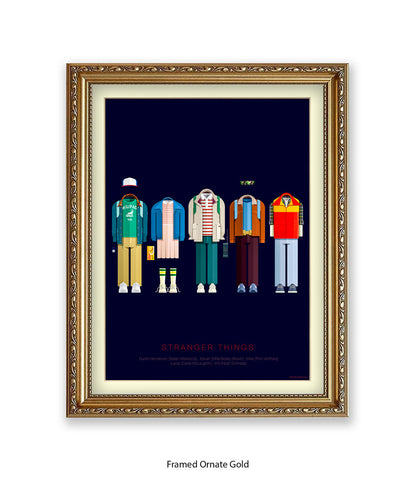 Stranger Things Birchal Art Print