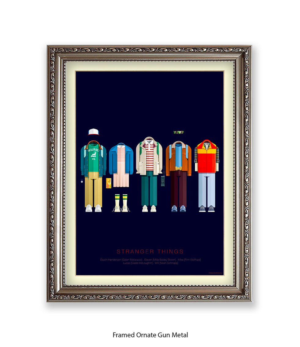 Stranger Things Birchal Art Print