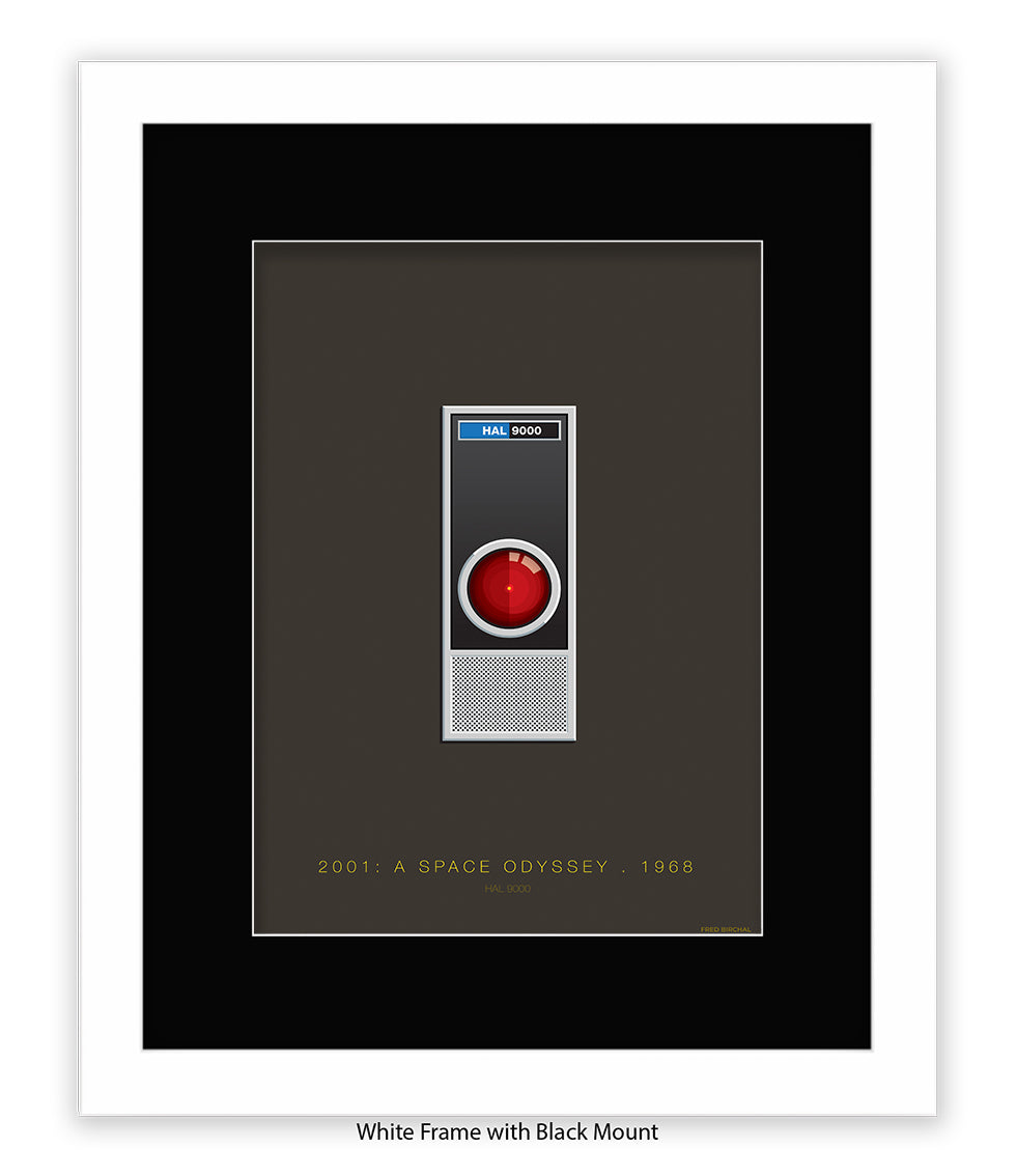 2001 Space Odyssey Hal Fred Birchal Art Print