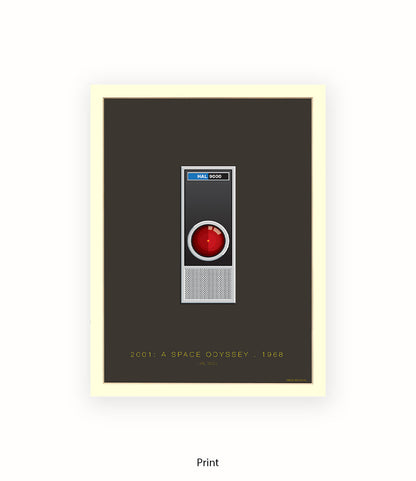 2001 Space Odyssey Hal Fred Birchal Art Print