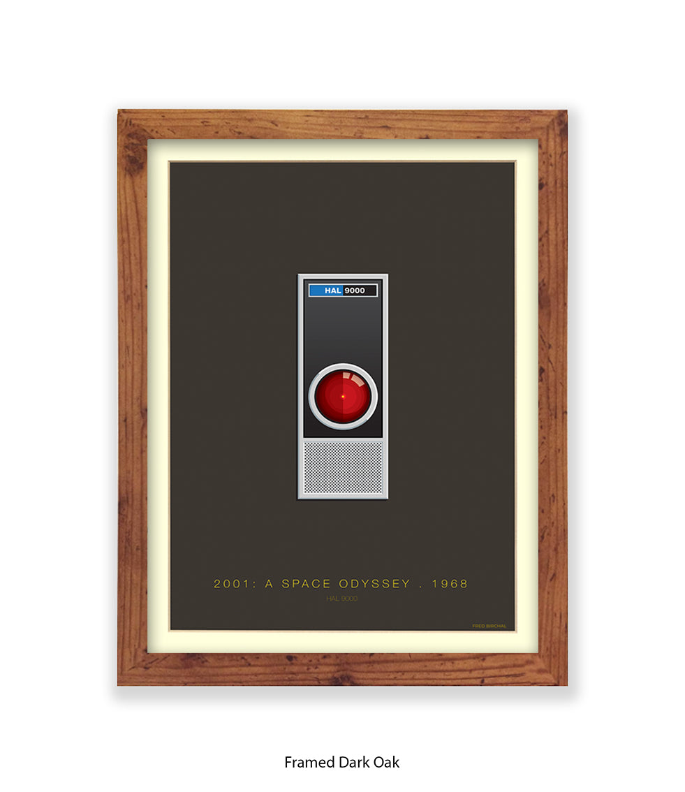 2001 Space Odyssey Hal Fred Birchal Art Print