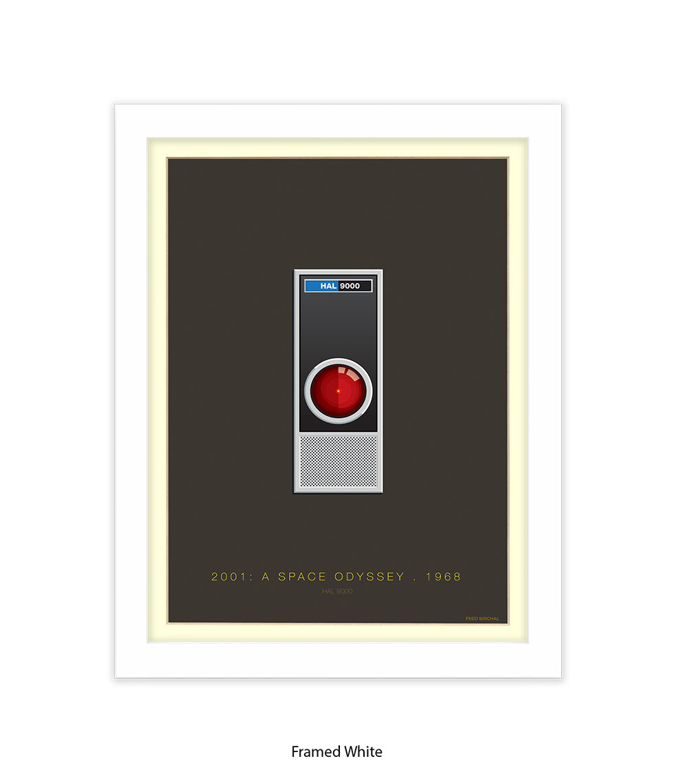 2001 Space Odyssey Hal Fred Birchal Art Print