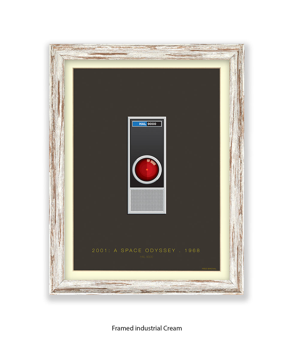 2001 Space Odyssey Hal Fred Birchal Art Print