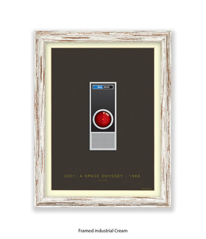 2001 Space Odyssey Hal Fred Birchal Art Print