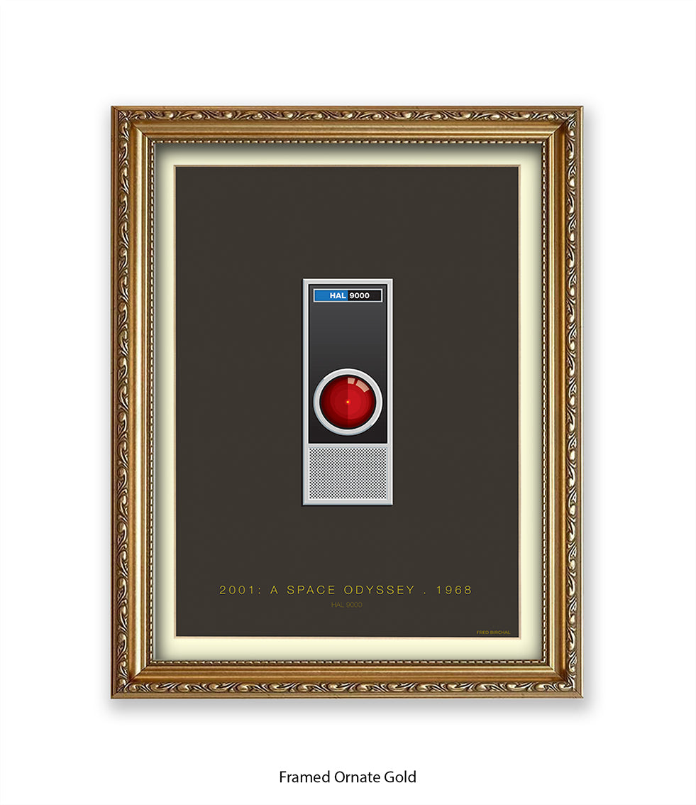 2001 Space Odyssey Hal Fred Birchal Art Print