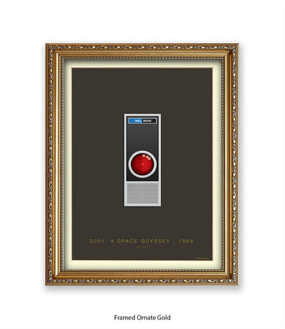 2001 Space Odyssey Hal Fred Birchal Art Print