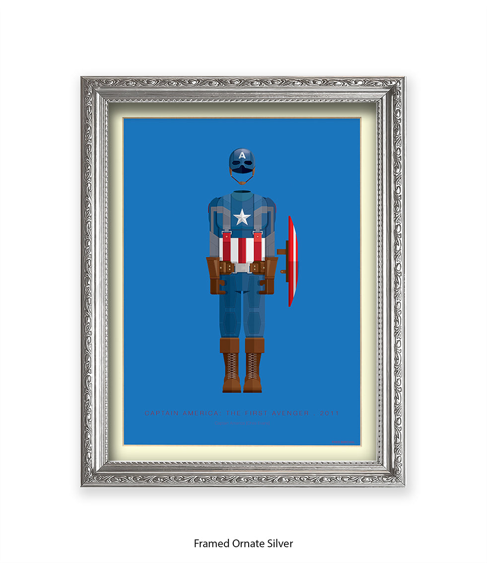 Captain America Fred Birchal Art Print