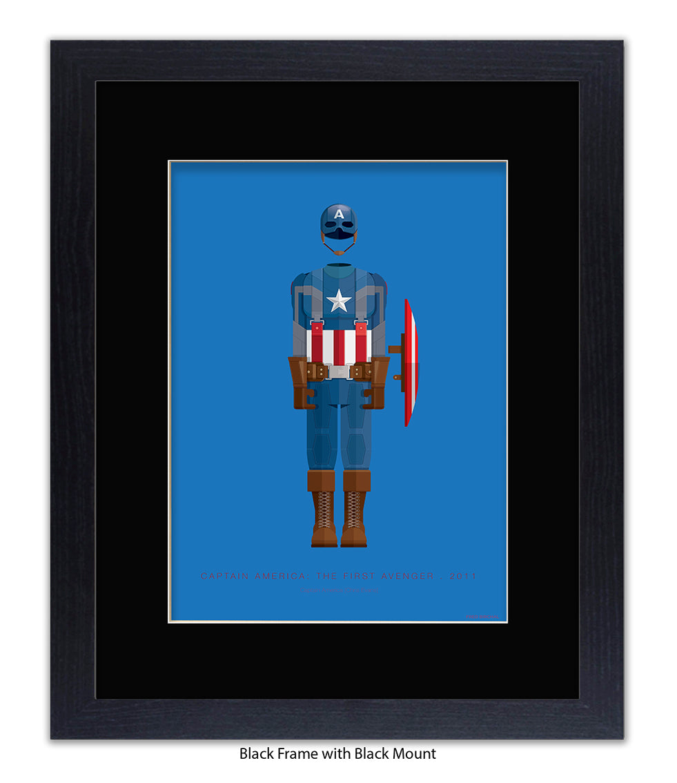 Captain America Fred Birchal Art Print