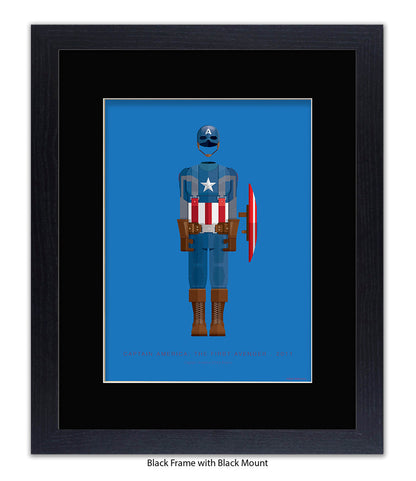 Captain America Fred Birchal Art Print