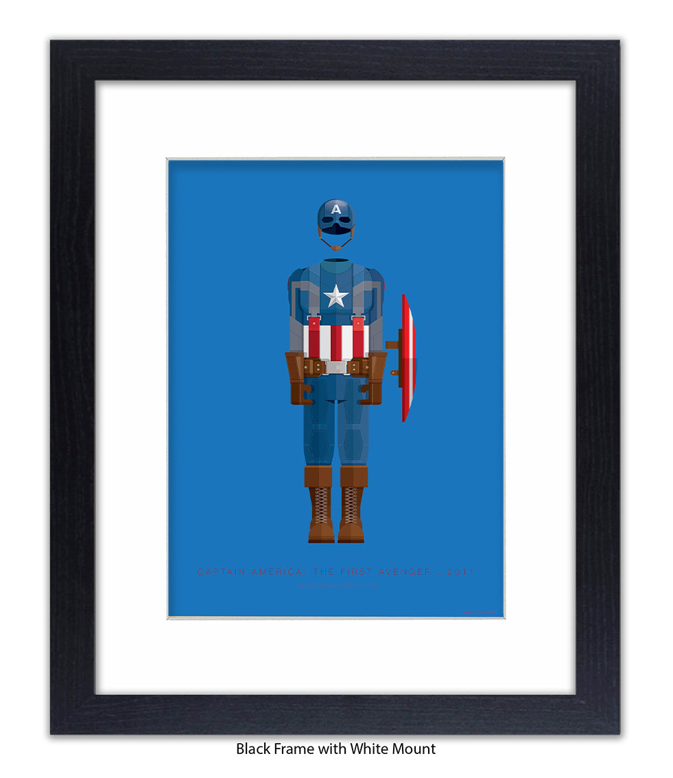 Captain America Fred Birchal Art Print