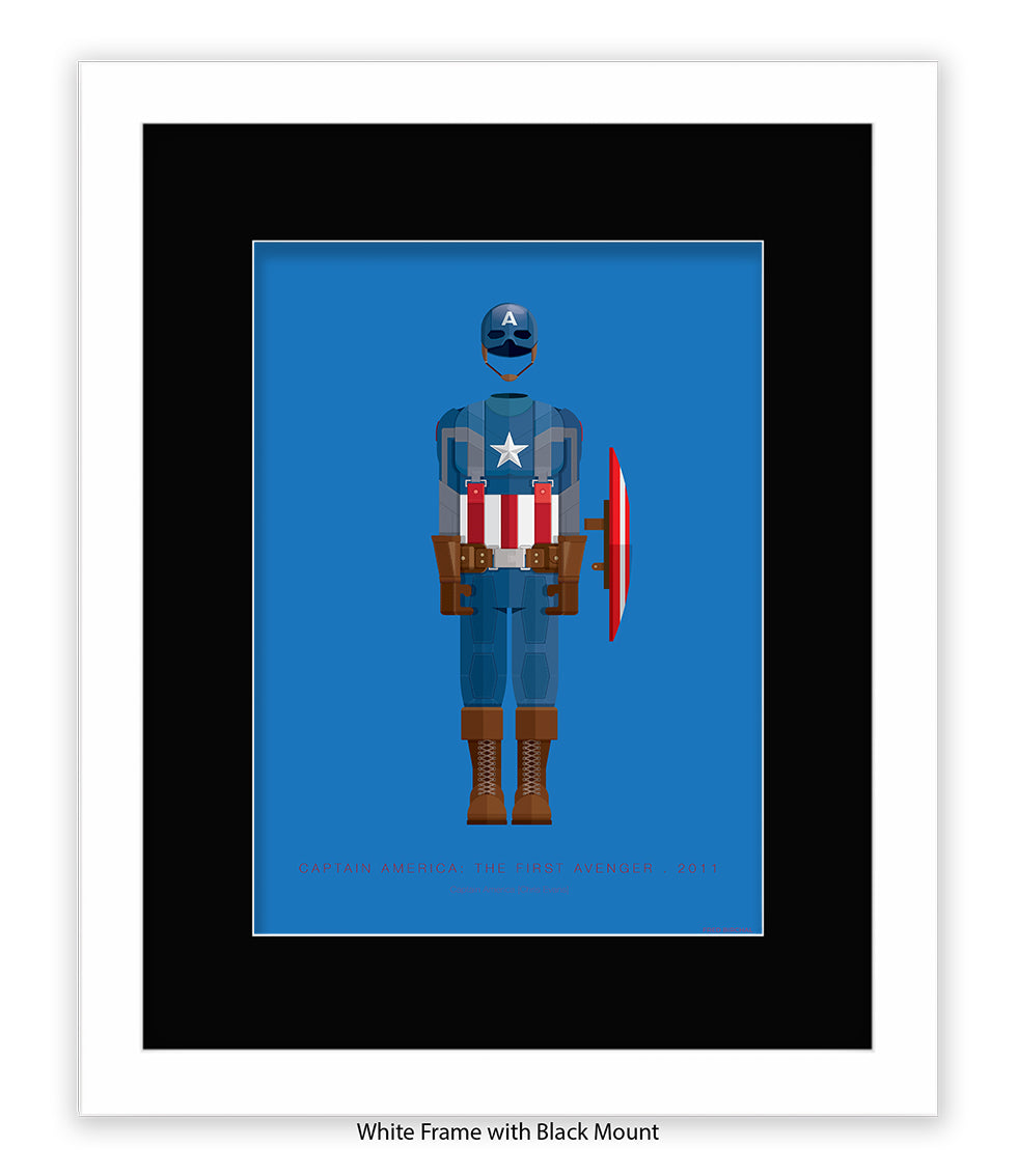 Captain America Fred Birchal Art Print