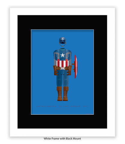 Captain America Fred Birchal Art Print
