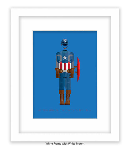 Captain America Fred Birchal Art Print